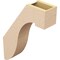 Ekena Millwork 5-inch W x 18-inch D x 24-inch H Del Monte Rough Cedar Woodgrain TimberThane Knee Brace, Primed BRCUR05X18X24DELRCPR - alternate 2